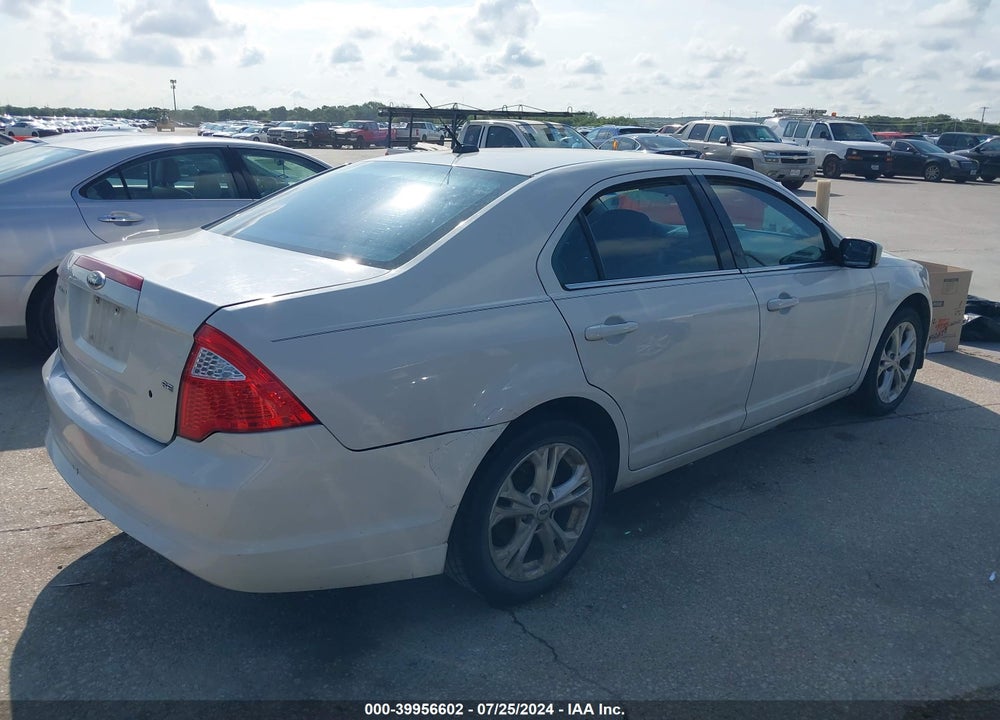 2012 FORD FUSION SE VIN: 3FAHP0HG3CR291782