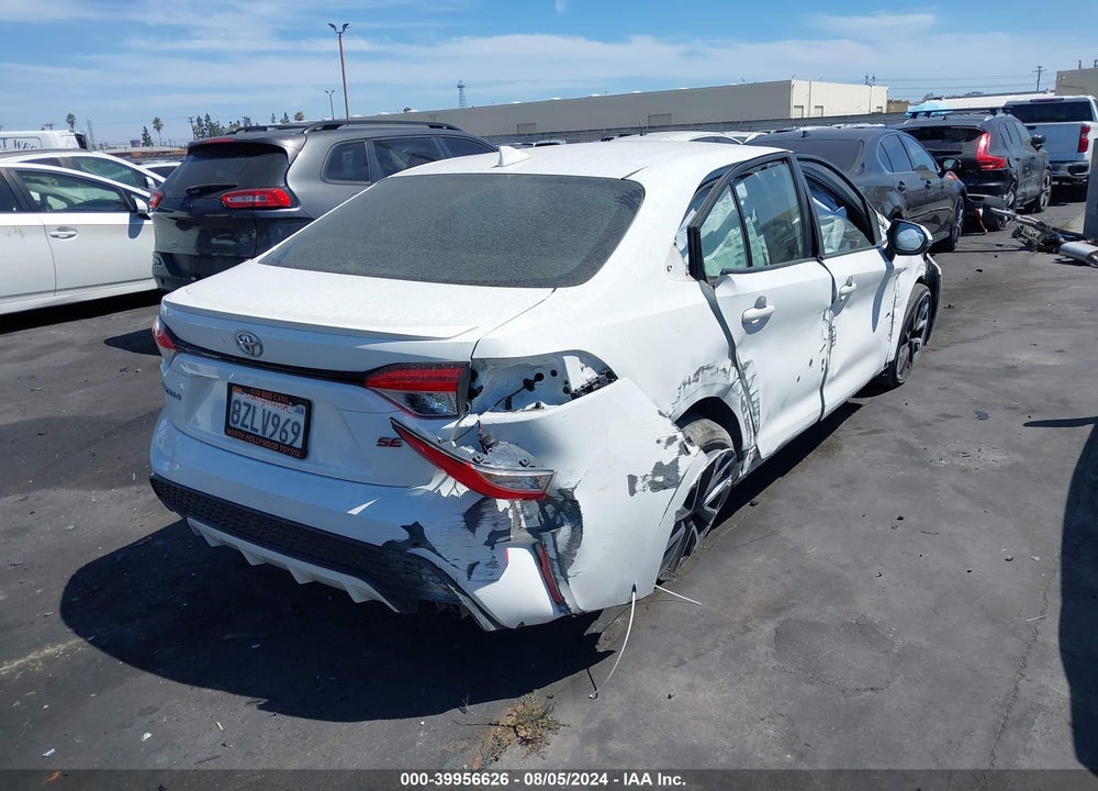 2022 TOYOTA COROLLA SE VIN: JTDS4MCE2N3502039