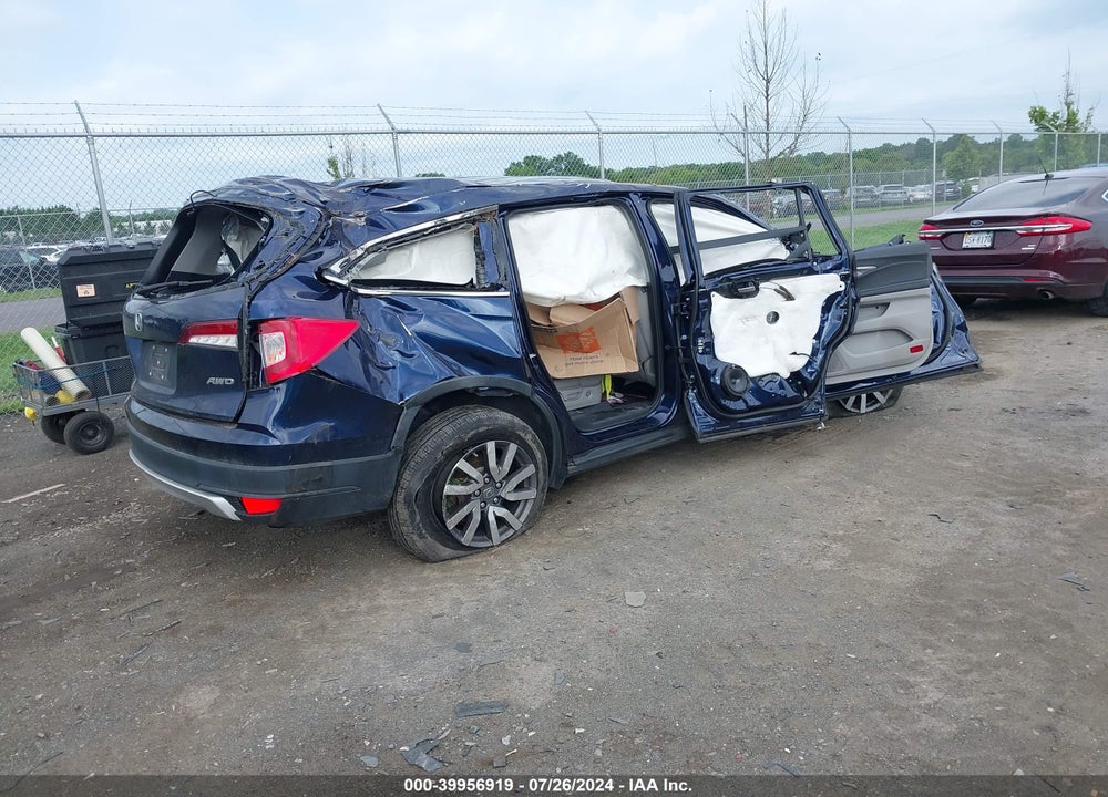 2019 HONDA PILOT EX-L VIN: 5FNYF6H51KB066842