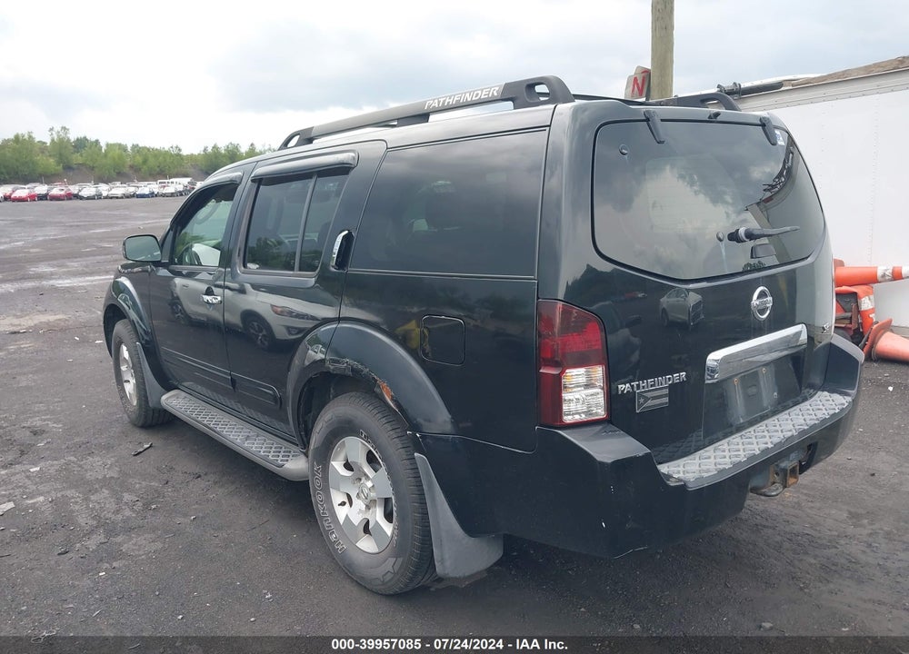 2007 NISSAN PATHFINDER SE VIN: 5N1AR18W47C608942