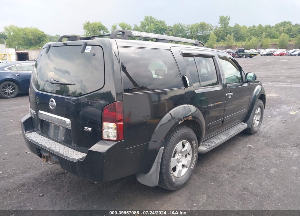2007 NISSAN PATHFINDER SE VIN: 5N1AR18W47C608942