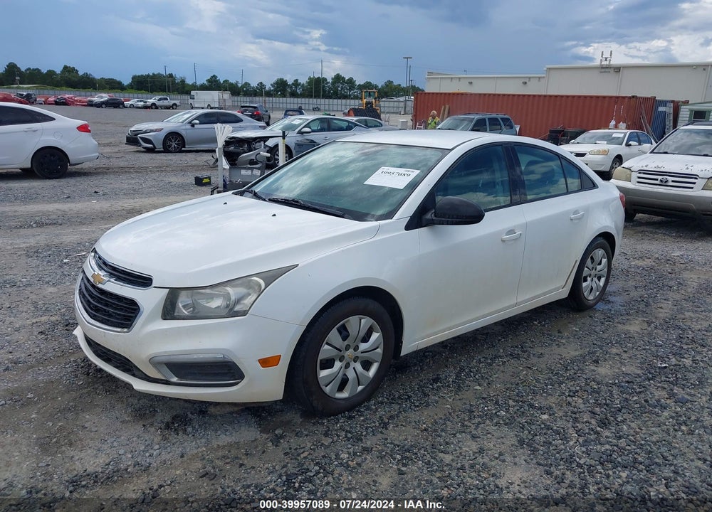 2015 CHEVROLET CRUZE LS MANUAL VIN: 1G1PB5SH6F7194972