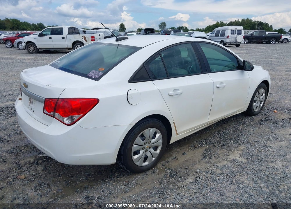 2015 CHEVROLET CRUZE LS MANUAL VIN: 1G1PB5SH6F7194972