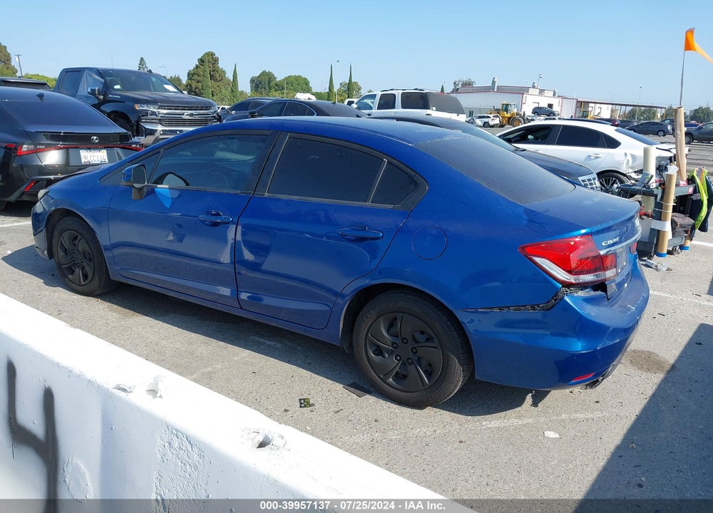 2013 HONDA CIVIC LX VIN: 19XFB2F51DE288322