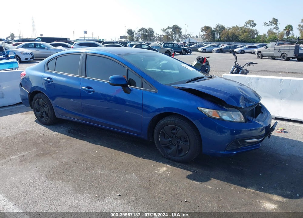 2013 HONDA CIVIC LX VIN: 19XFB2F51DE288322