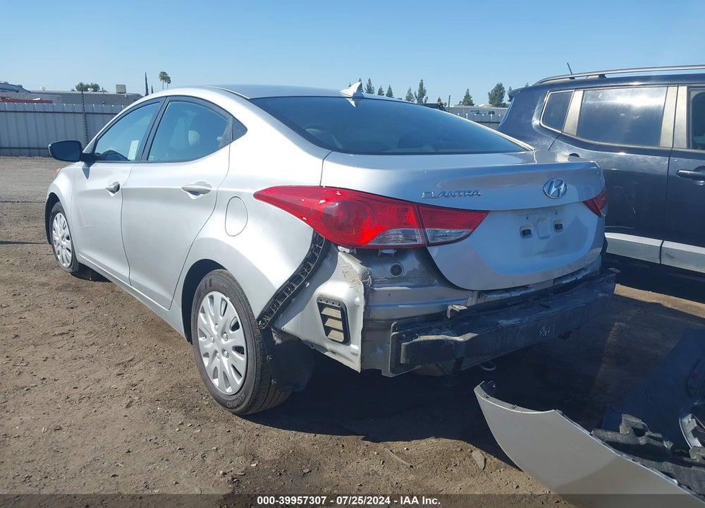 2012 HYUNDAI ELANTRA GLS VIN: 5NPDH4AE2CH139128