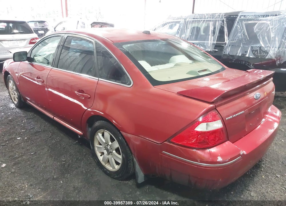 2007 FORD FIVE HUNDRED SEL VIN: 1FAFP24117G104184