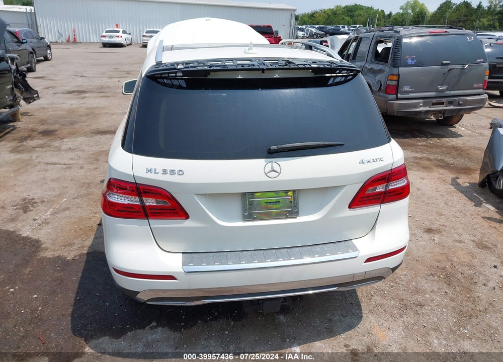 2012 MERCEDES-BENZ ML 350 4MATIC VIN: 4JGDA5HB1CA054564