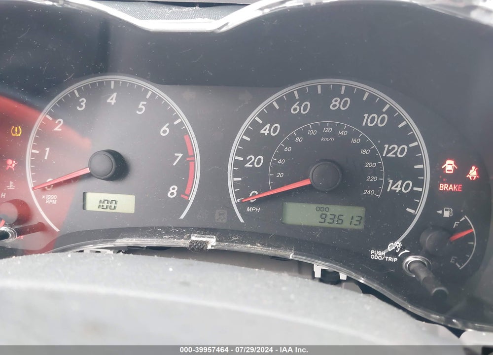 2009 TOYOTA COROLLA LE/S/XLE VIN: JTDBL40E799025618