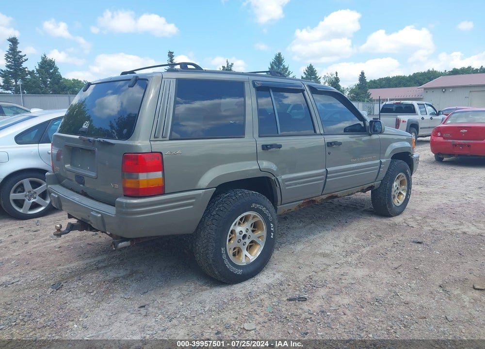 1998 JEEP GRAND CHEROKEE LIMITED VIN: 1J4GZ78YXWC172139