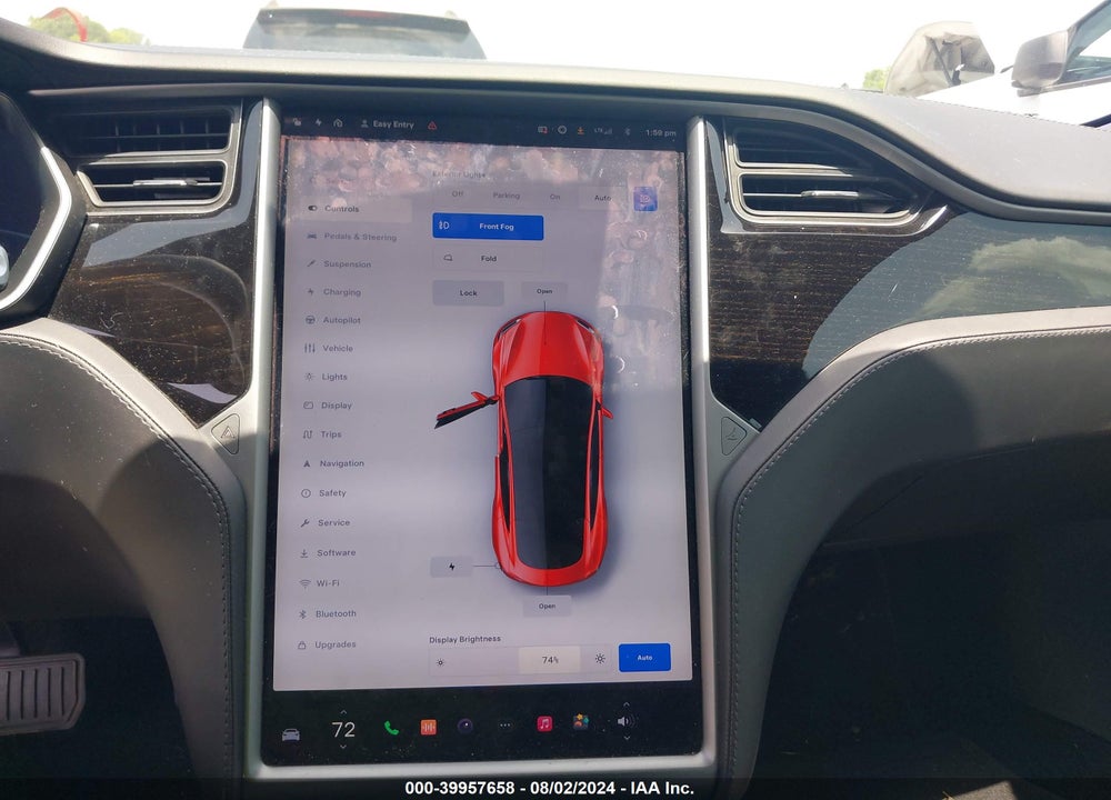 2018 TESLA MODEL S 100D/75D/P100D VIN: 5YJSA1E29JF261491