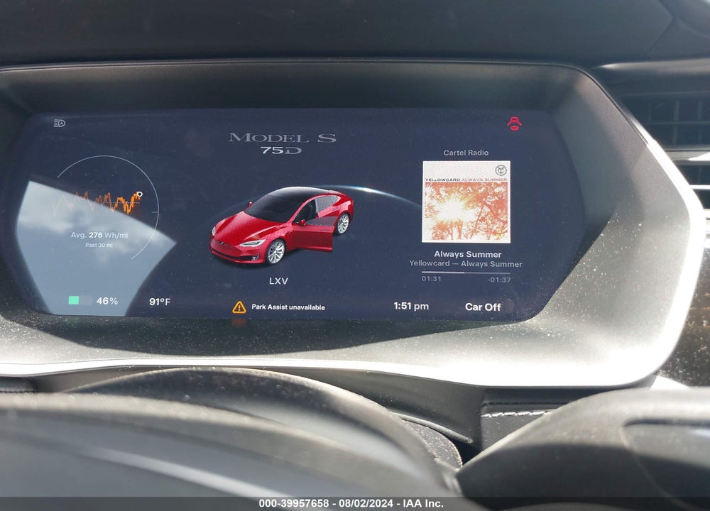 2018 TESLA MODEL S 100D/75D/P100D VIN: 5YJSA1E29JF261491