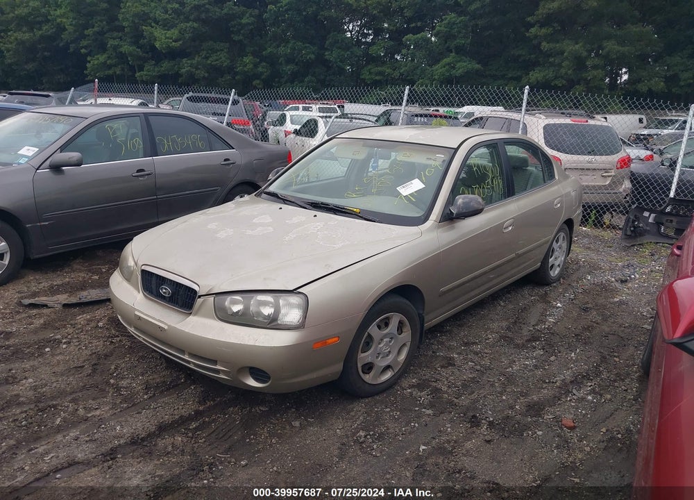 2001 HYUNDAI ELANTRA GLS VIN: KMHDN45D21U075035
