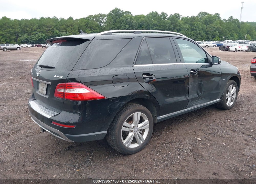 2012 MERCEDES-BENZ ML 350 4MATIC VIN: 4JGDA5HB5CA056155