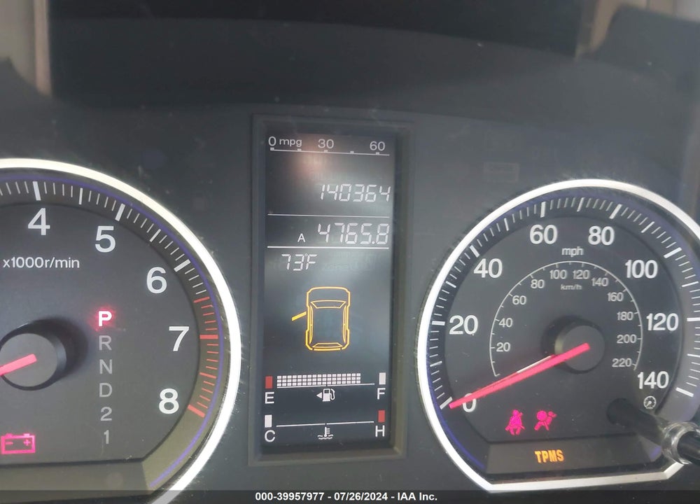 2009 HONDA CR-V EX VIN: 5J6RE38589L007679