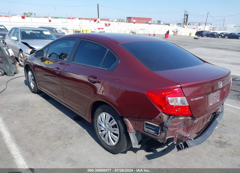 2012 HONDA CIVIC LX VIN: 2HGFB2F53CH562236