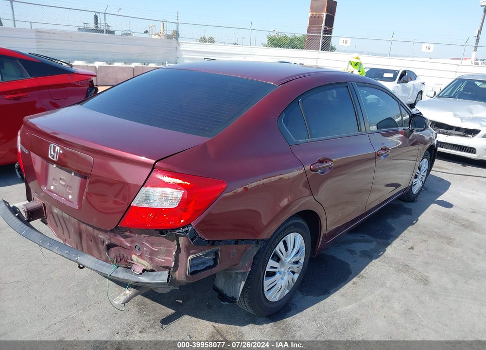 2012 HONDA CIVIC LX VIN: 2HGFB2F53CH562236