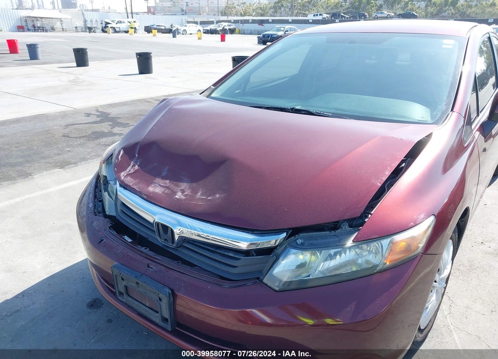 2012 HONDA CIVIC LX VIN: 2HGFB2F53CH562236