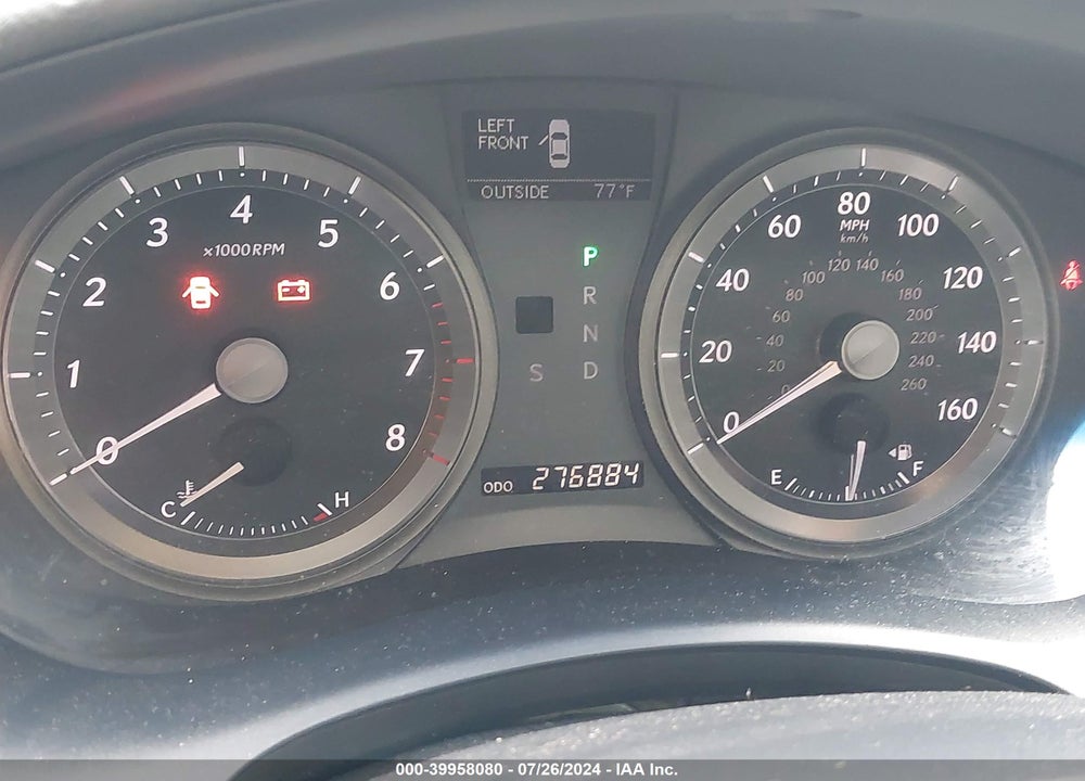 2007 LEXUS ES 350 VIN: JTHBJ46G772071145