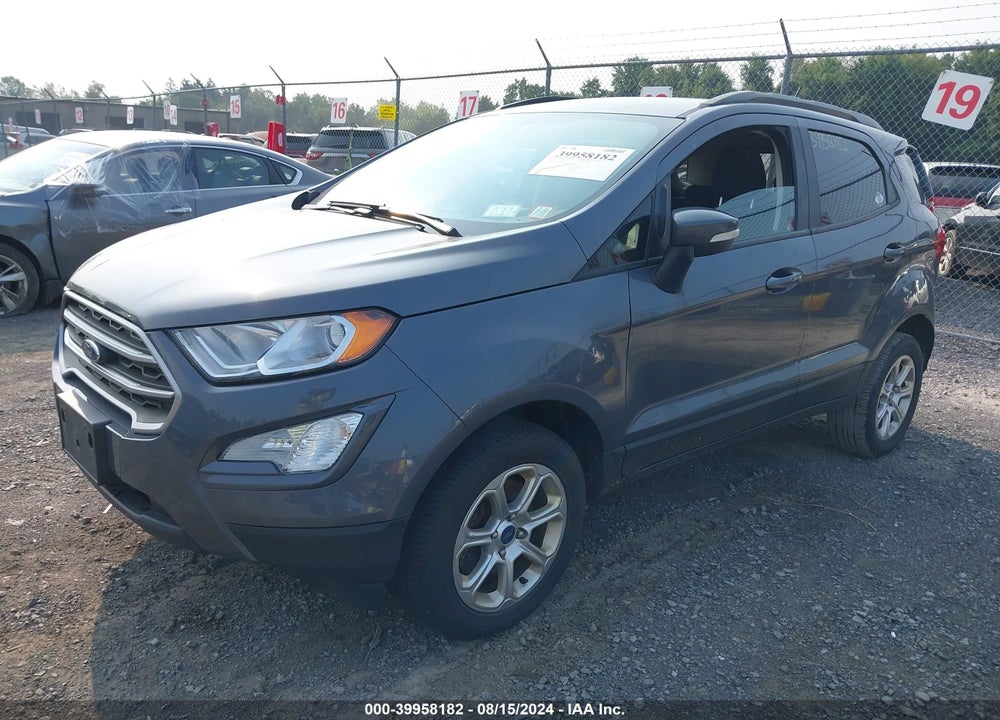 2019 FORD ECOSPORT SE VIN: MAJ6S3GL3KC292109