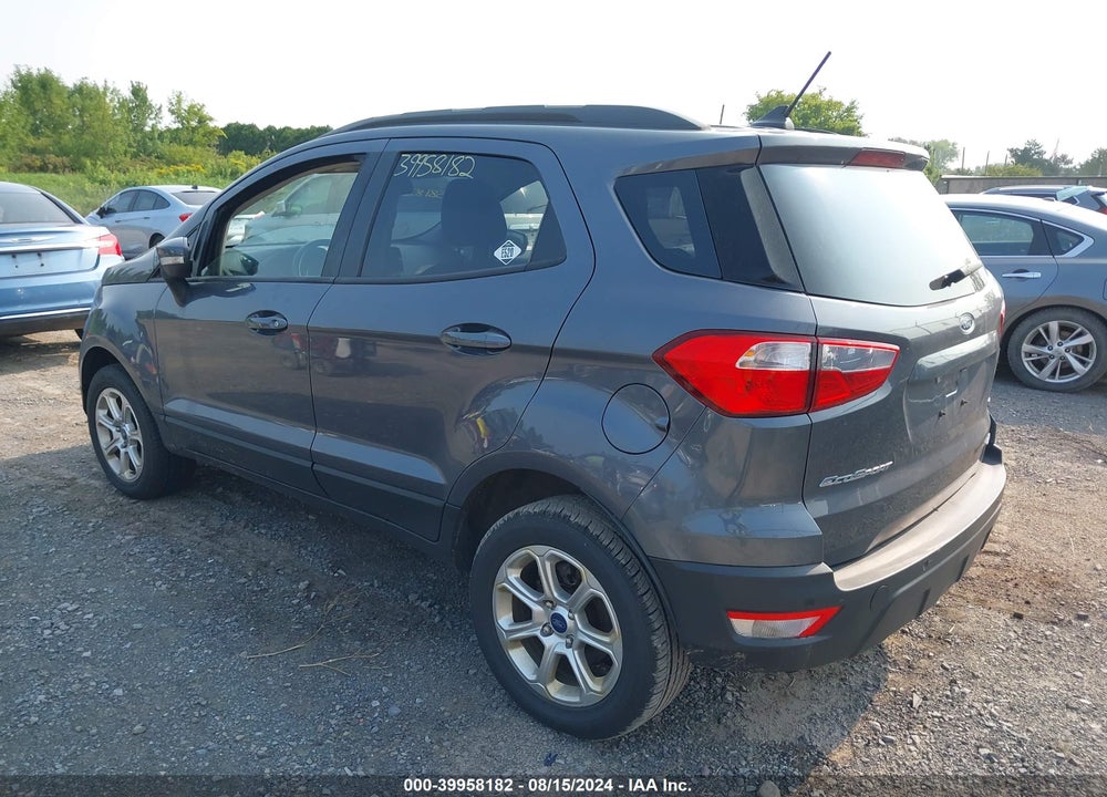 2019 FORD ECOSPORT SE VIN: MAJ6S3GL3KC292109