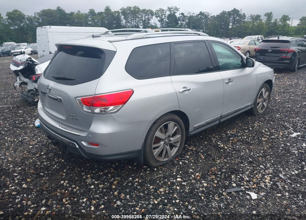 2014 NISSAN PATHFINDER PLATINUM VIN: 5N1AR2MM1EC650329