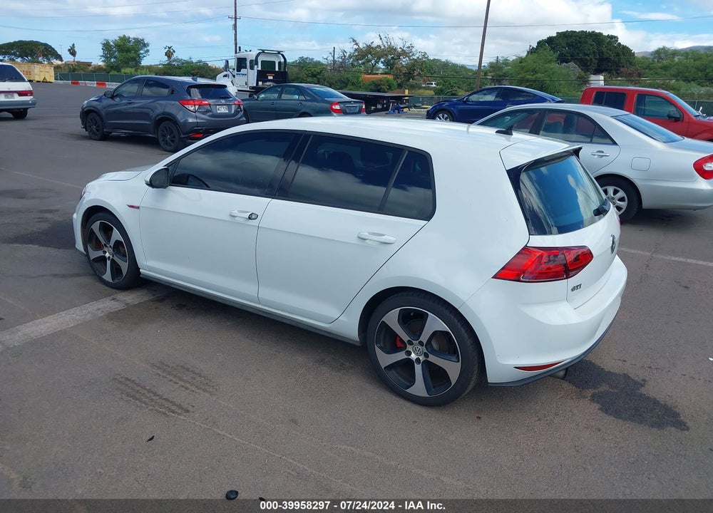 2017 VOLKSWAGEN GOLF GTI AUTOBAHN 4-DOOR/S 4-DOOR/SE 4-DOOR/SPORT 4-DOOR VIN: 3VW5T7AU0HM065069