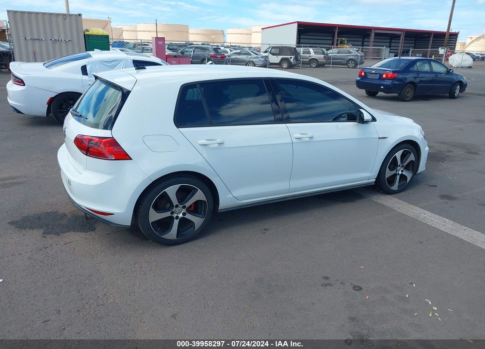 2017 VOLKSWAGEN GOLF GTI AUTOBAHN 4-DOOR/S 4-DOOR/SE 4-DOOR/SPORT 4-DOOR VIN: 3VW5T7AU0HM065069