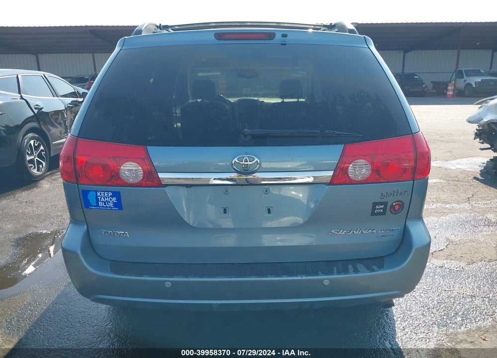 2006 TOYOTA SIENNA XLE LIMITED VIN: 5TDBA22C76S069458