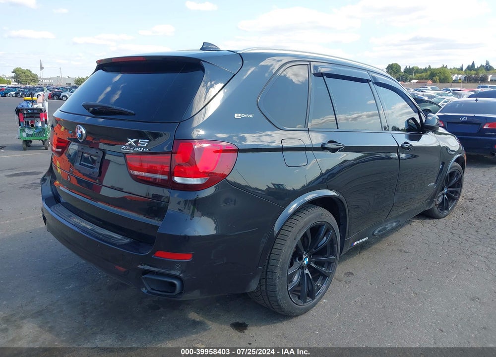 2018 BMW X5 EDRIVE XDRIVE40E IPERFORMANCE VIN: 5UXKT0C51J0W02641
