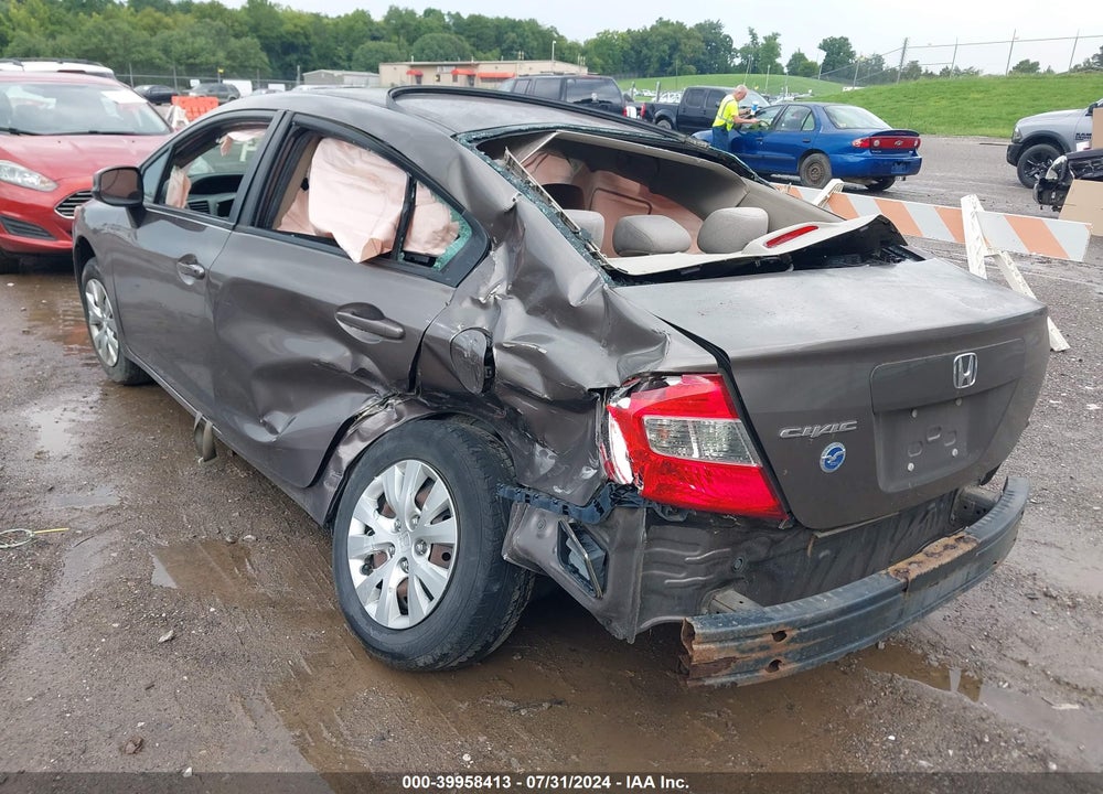 2012 HONDA CIVIC LX VIN: 2HGFB2F56CH518991