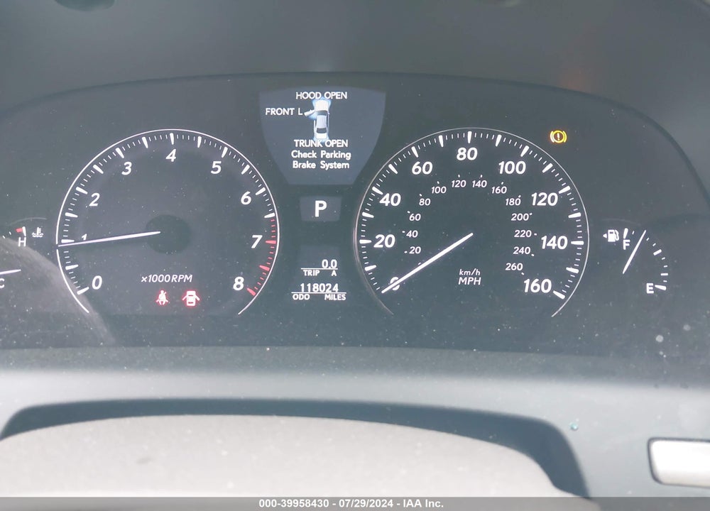 2011 LEXUS LS 460 VIN: JTHCL5EF0B5011552