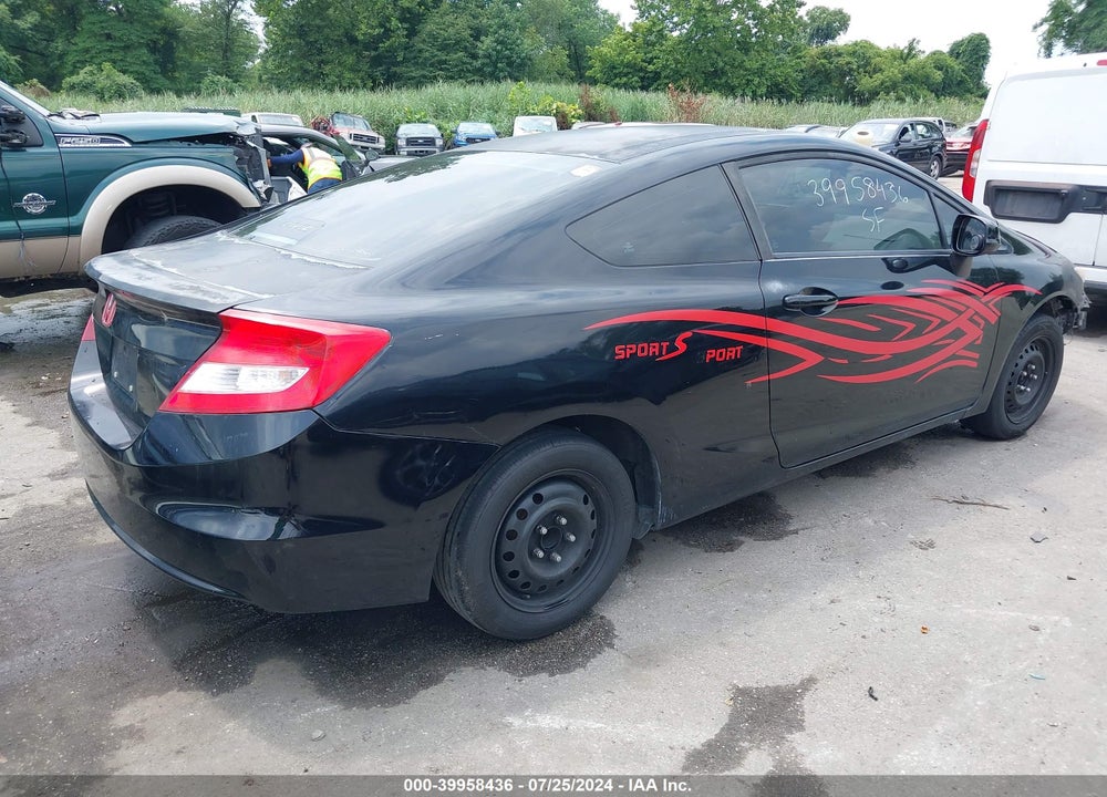 2012 HONDA CIVIC LX VIN: 2HGFG3B50CH507627