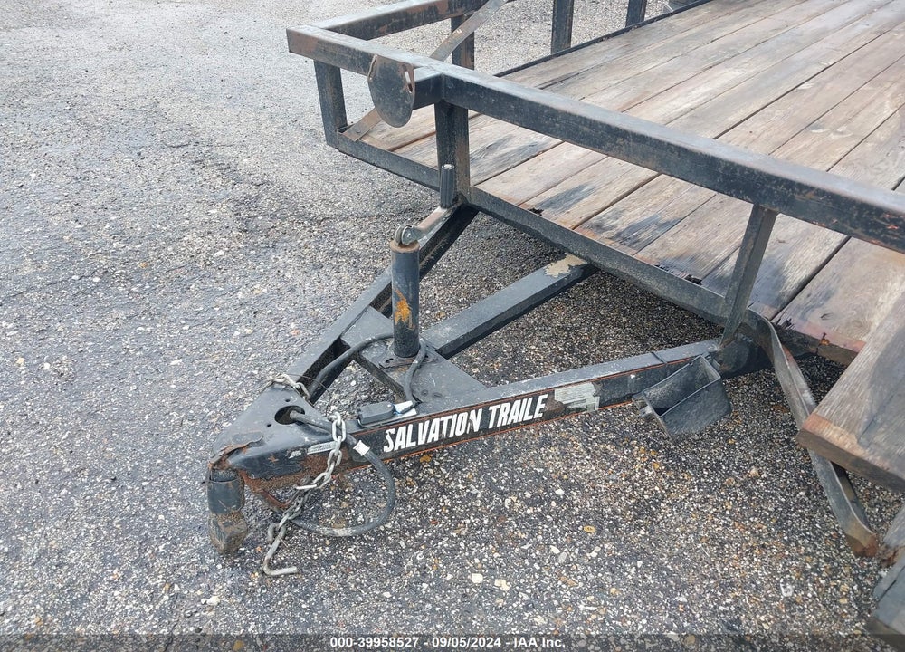 2022 SALVATION TRAILERS 20\' UTILITY TRAILER VIN: 7GG1U2027NW019893