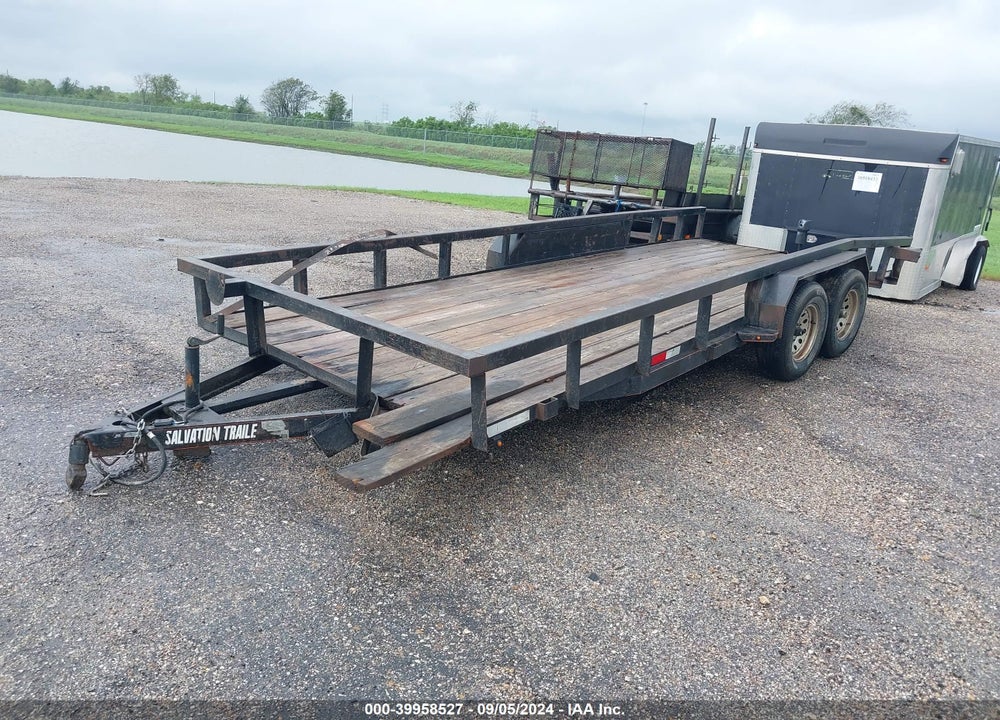 2022 SALVATION TRAILERS 20\' UTILITY TRAILER VIN: 7GG1U2027NW019893