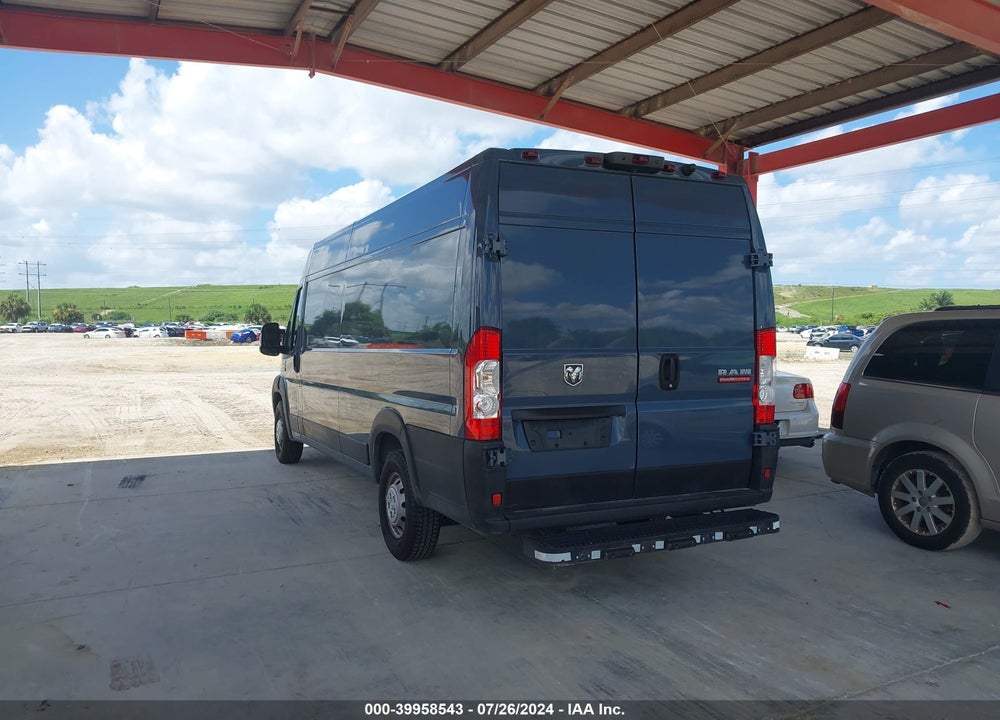 2021 RAM PROMASTER 3500 CARGO VAN HIGH ROOF 159 WB EXT VIN: 3C6MRVJG5ME549262