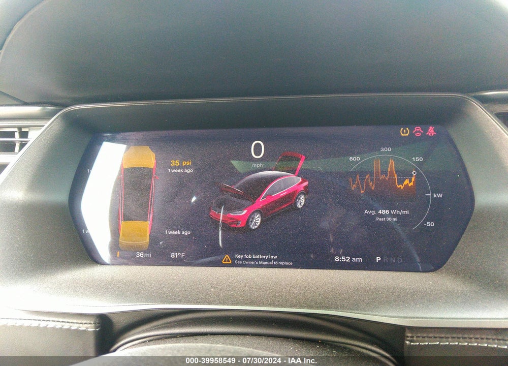 2020 TESLA MODEL X PERFORMANCE DUAL MOTOR ALL-WHEEL DRIVE VIN: 5YJXCBE40LF263575