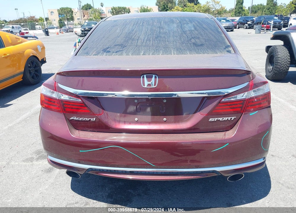2017 HONDA ACCORD SPORT VIN: 1HGCR2F56HA101732