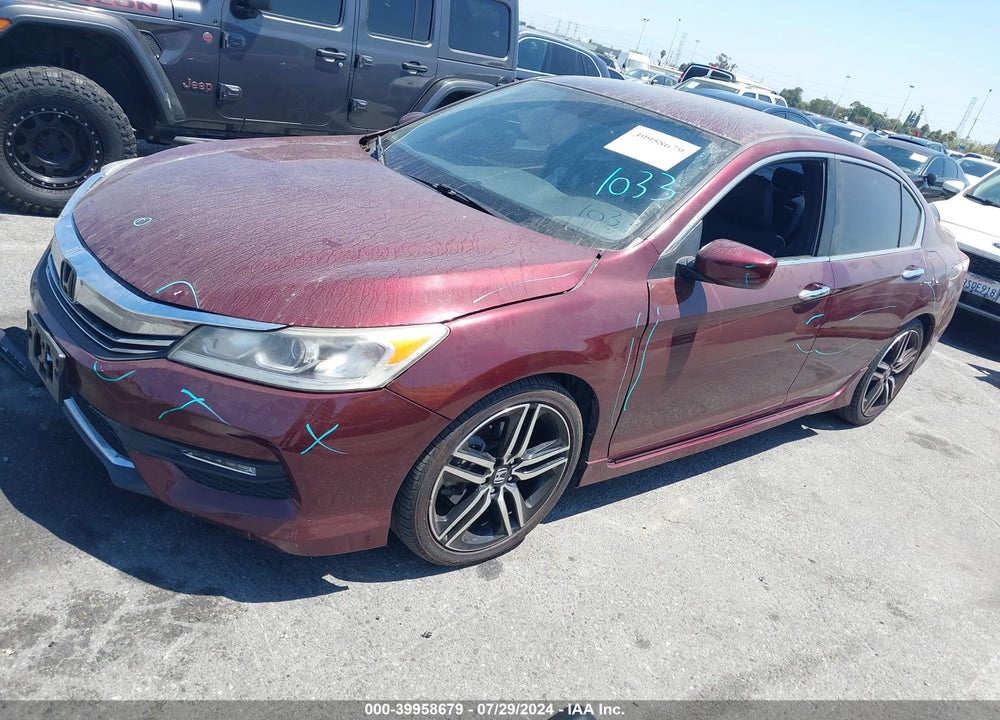 2017 HONDA ACCORD SPORT VIN: 1HGCR2F56HA101732