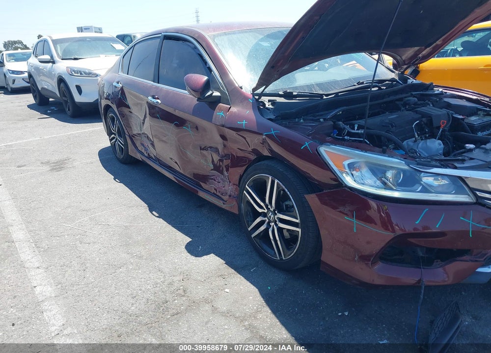 2017 HONDA ACCORD SPORT VIN: 1HGCR2F56HA101732