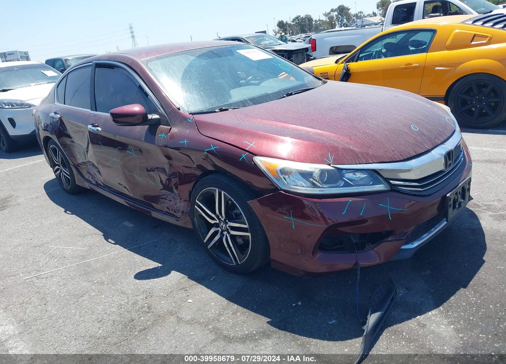 2017 HONDA ACCORD SPORT VIN: 1HGCR2F56HA101732