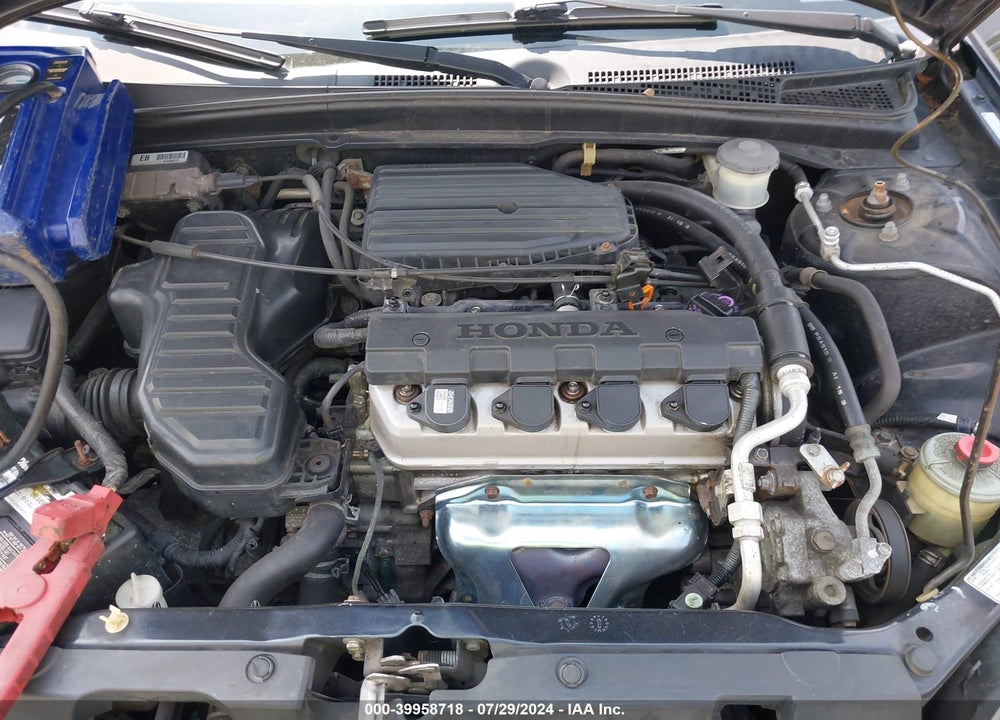 2002 HONDA CIVIC LX VIN: 1HGEM22512L009310