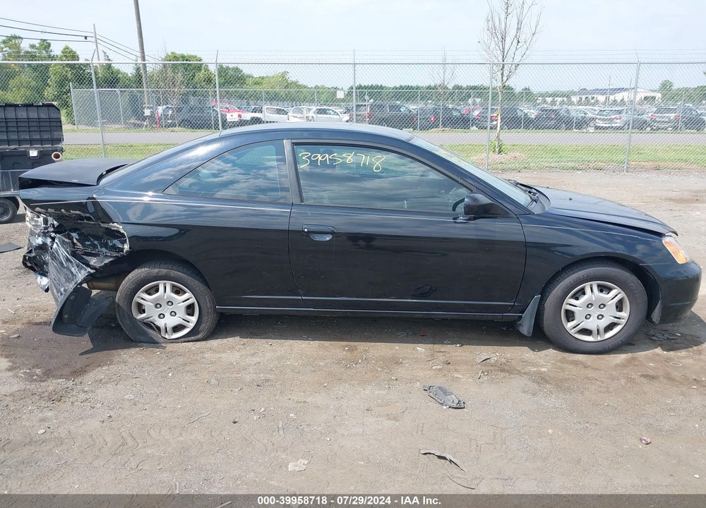 2002 HONDA CIVIC LX VIN: 1HGEM22512L009310