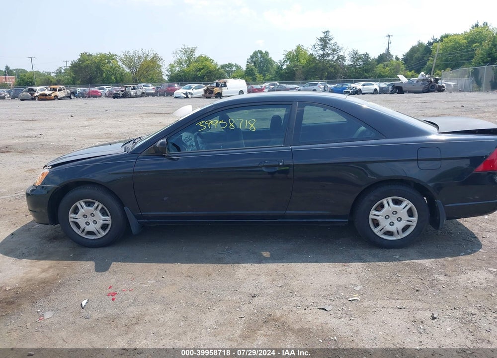 2002 HONDA CIVIC LX VIN: 1HGEM22512L009310