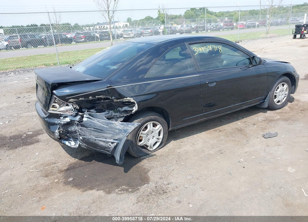 2002 HONDA CIVIC LX VIN: 1HGEM22512L009310