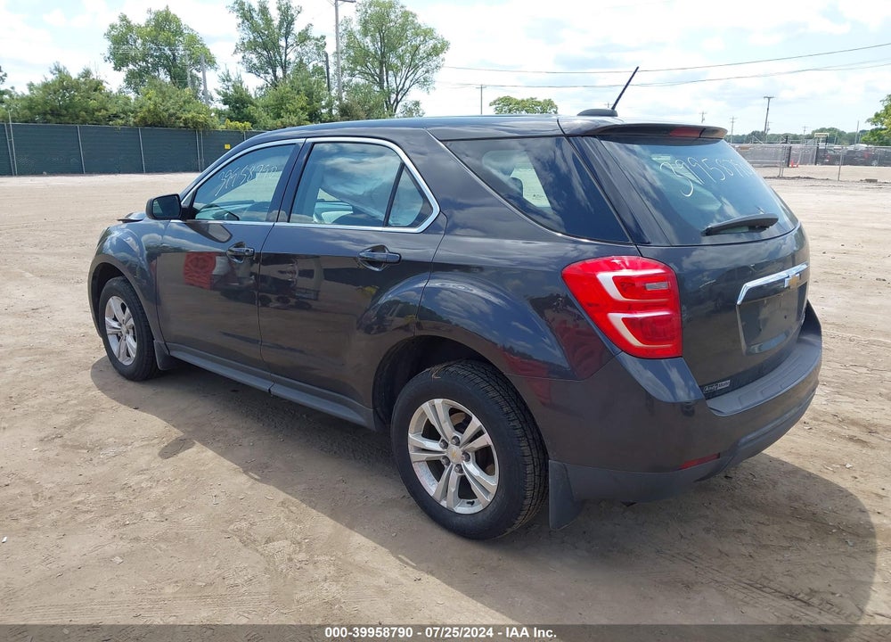 2016 CHEVROLET EQUINOX LS VIN: 1GNALBEK5GZ106460