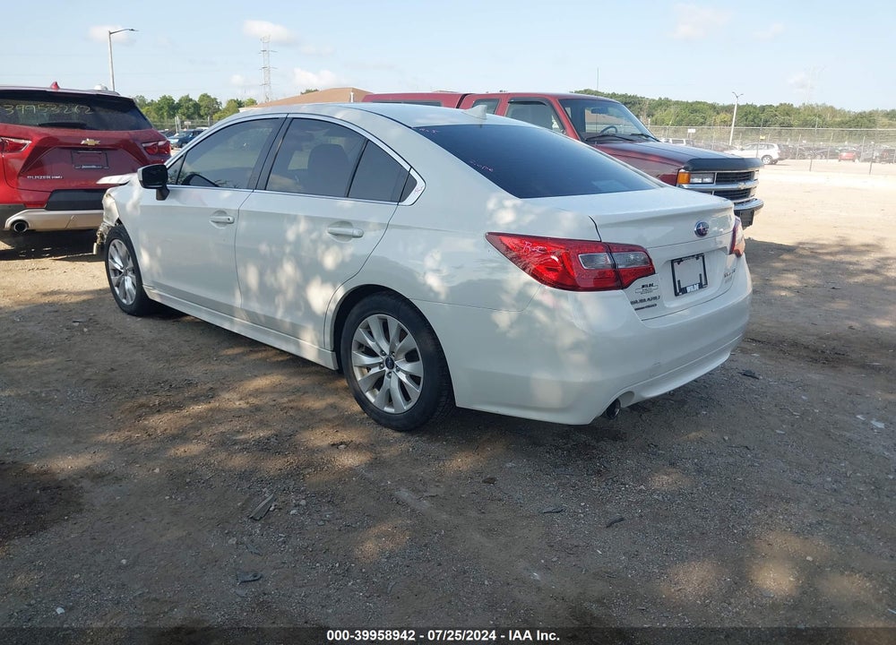 2016 SUBARU LEGACY 2.5I PREMIUM VIN: 4S3BNAC6XG3007420