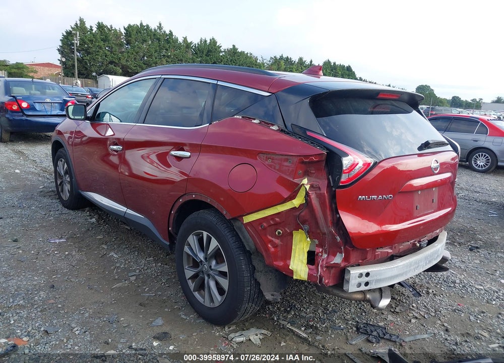 2016 NISSAN MURANO SV VIN: 5N1AZ2MH6GN158129