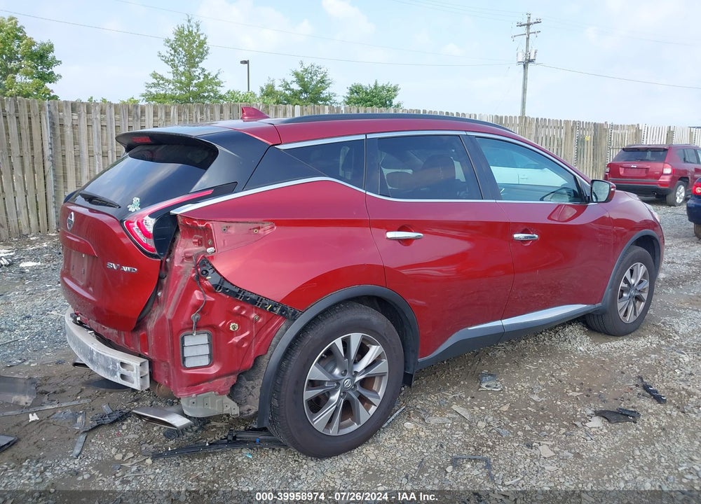 2016 NISSAN MURANO SV VIN: 5N1AZ2MH6GN158129