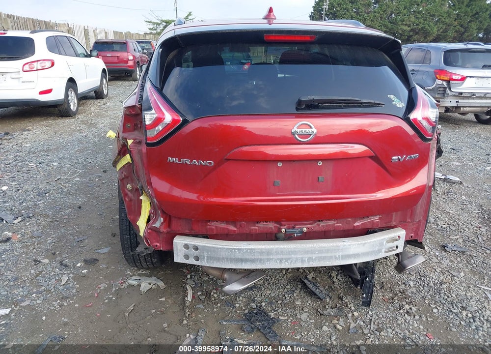 2016 NISSAN MURANO SV VIN: 5N1AZ2MH6GN158129